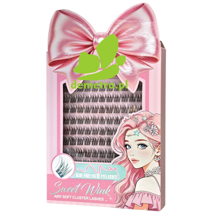 Sztuczne rzęsy w kępkach bez kleju Kiss Beauty Sweet Wink 120 kępek