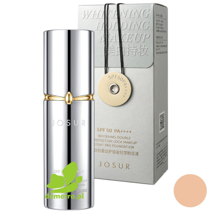 JOSUR Lekki Fluid Podkład do Twarzy SPF50 PA++++ Rozświetlająco-Korygujący 30g
