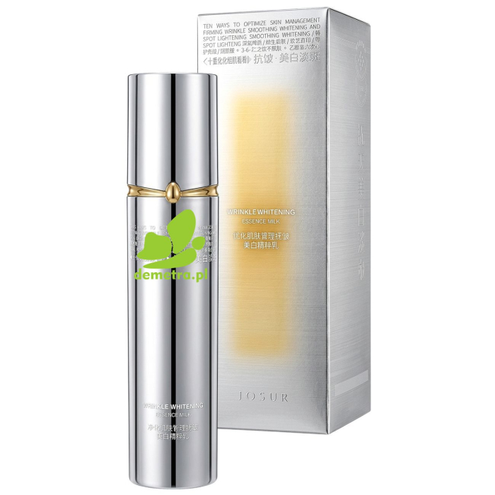 Josur Wrinkle Whitening Essence Milk – Wygładzająco-Rozświetlające Mleczko-Esencja do Twarzy 100ml