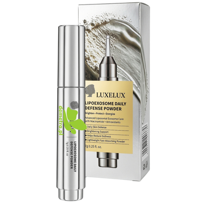 LUXELUX Lipoechosome Daily Defense Powder – Ochronny Proszek Kosmetyczny do Twarzy z Niacynamidem 7g