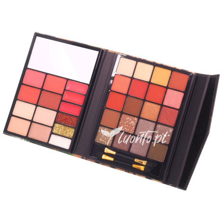 Paleta do makijażu oczu policzków i ust z lusterkiem AnyLady