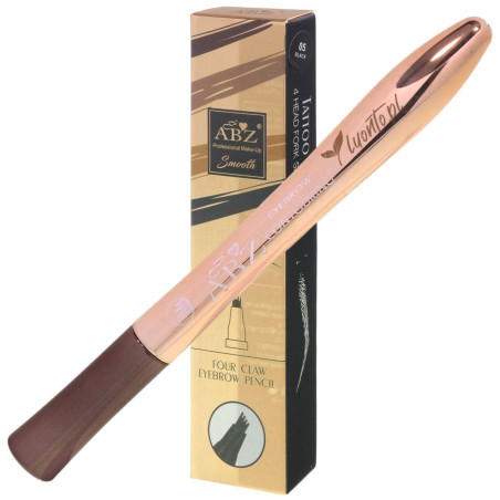 Szczoteczka grzebień do malowania brwi kolor brązowy