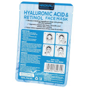 Maska w płacie 30 ml Wokali kwas hialuronowy, retinol