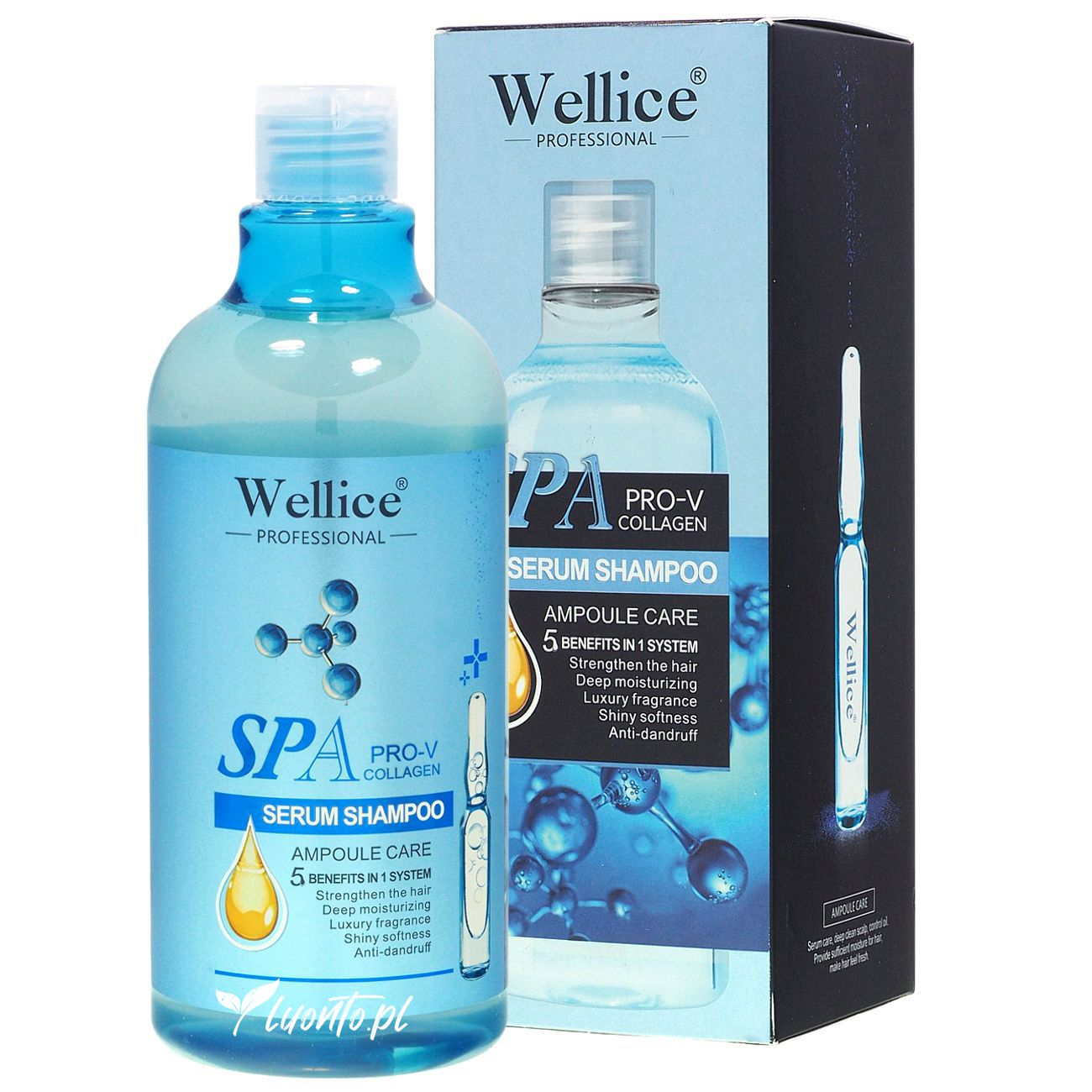 Szampon do włosów 500 g Wellice kolagen PRO-V, witamina E