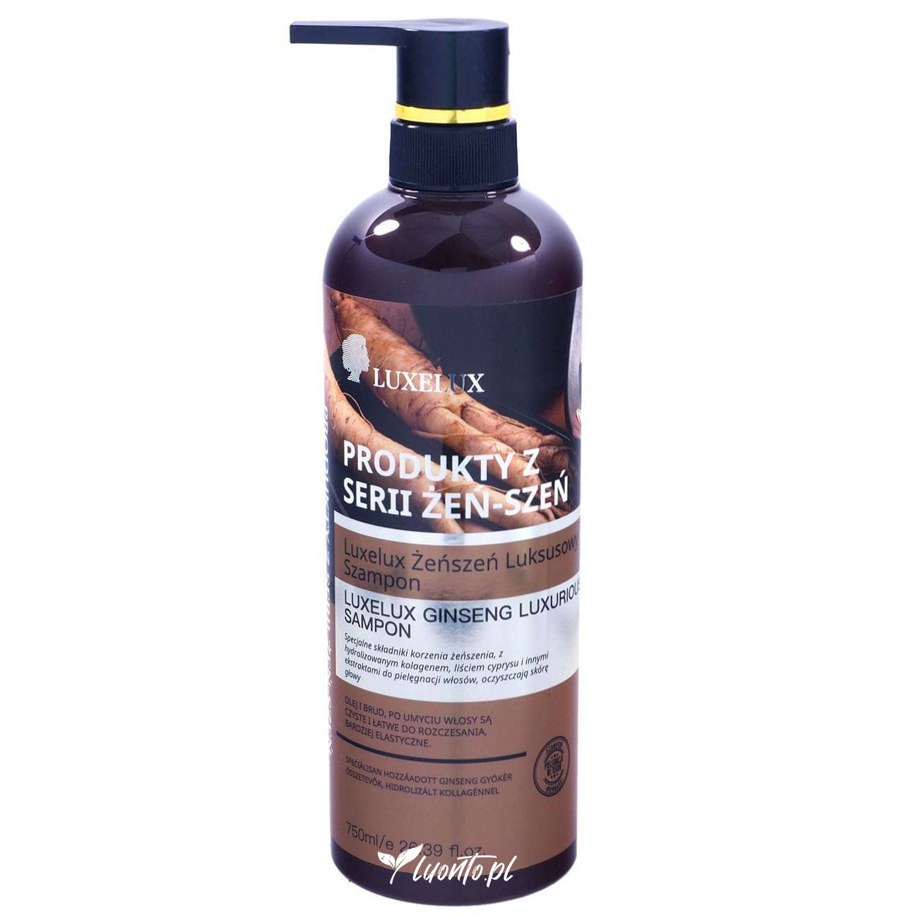 Szampon  750 ml Luxelux - Żeńszeń, Kolagen