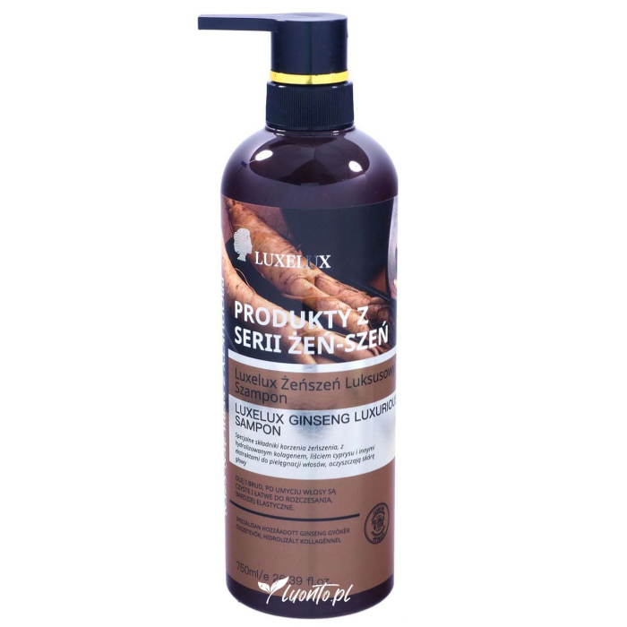 Szampon  750 ml Luxelux - Żeńszeń, Kolagen