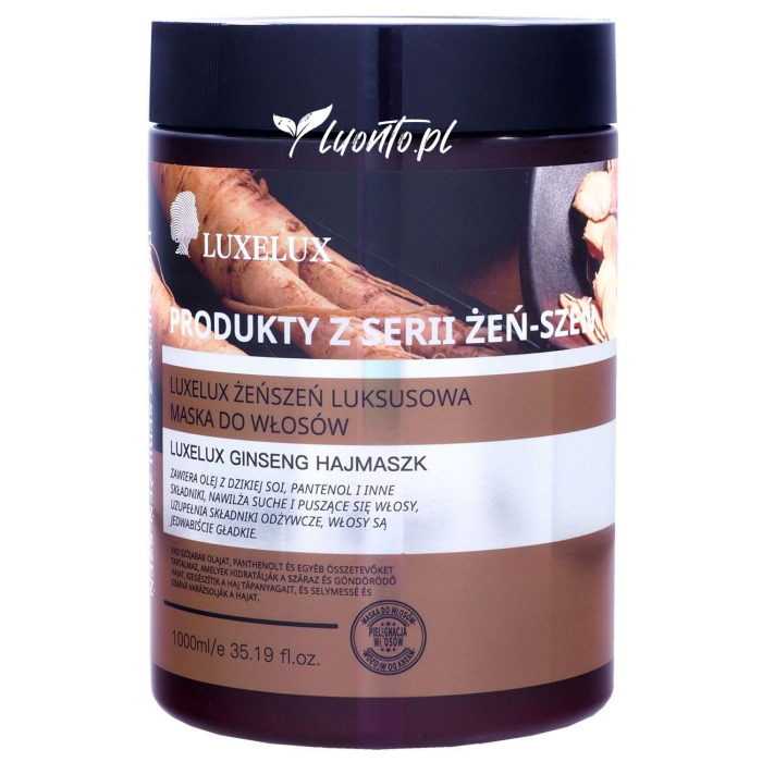 Maska do włosów 1000 ml Luxelux żeńszeń, pantenol
