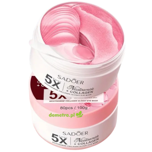Płatki hydrożelowe pod oczy 80 szt. Sadoer kolagen
