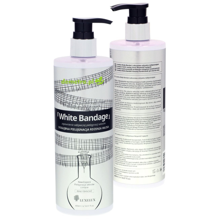 Odżywka do włosów pielęgnacyjna 400 ml Luxelux Biały Bandaż