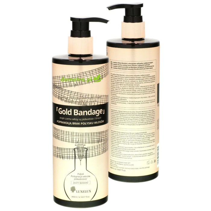 Odżywka do włosów nabłyszczająca 400 ml Luxelux Złoty Bandaż