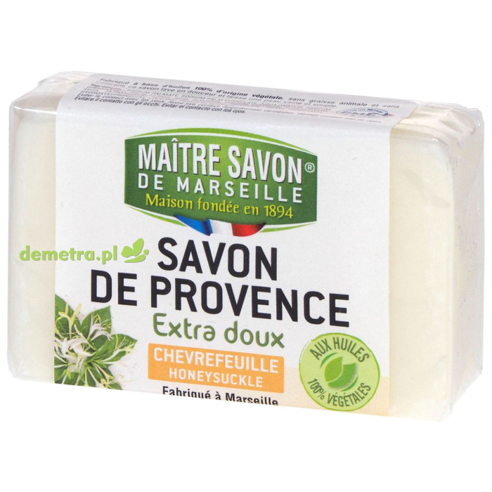 Mydło marsylskie 100g Maitre Savon - kwiat wiciokrzewu