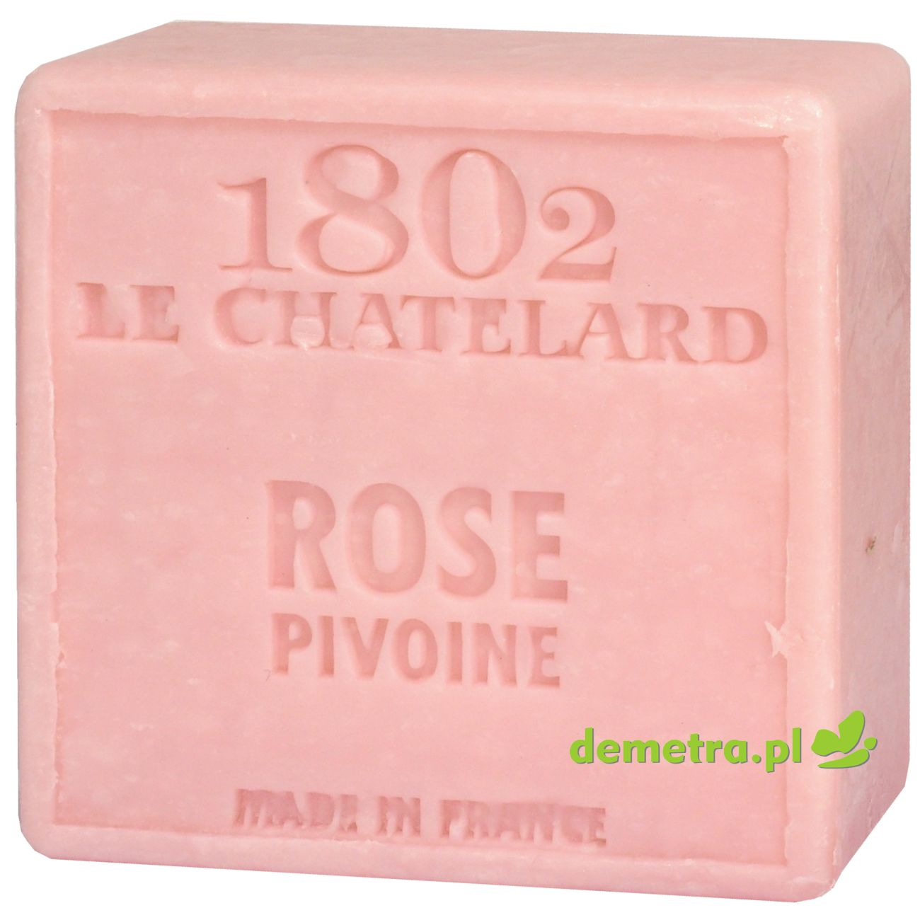 Mydło marsylskie 100g Le Chatelard bez oleju palmowego - róża-piwonia