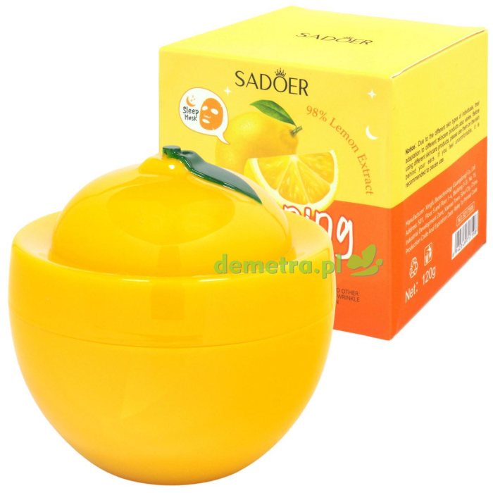 Krem na noc maska rozjaśniająca 120 g Sadoer na noc