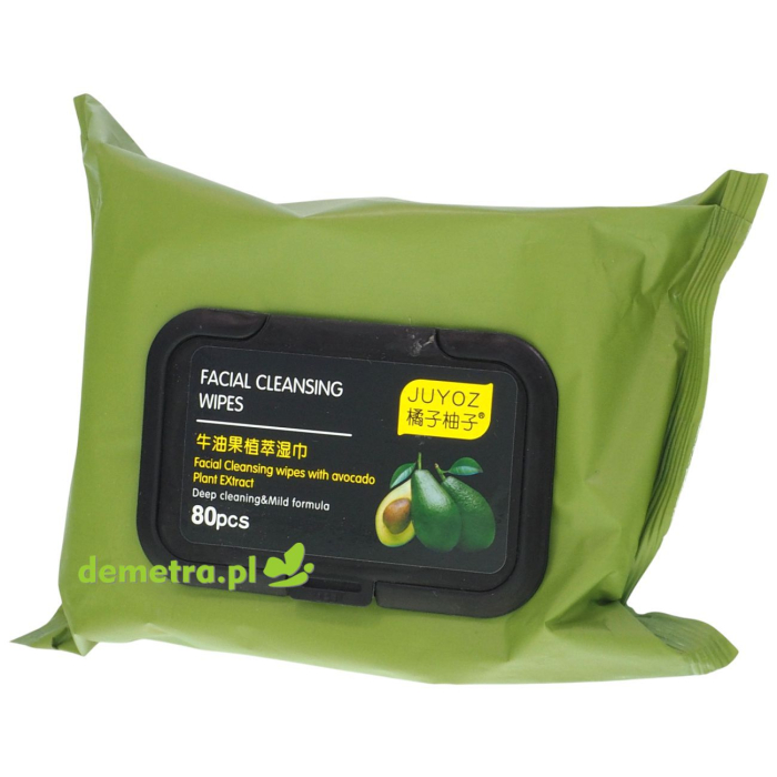 Chusteczki do demakijażu 80 szt. Juyoz nawilżane, esencja z awokado