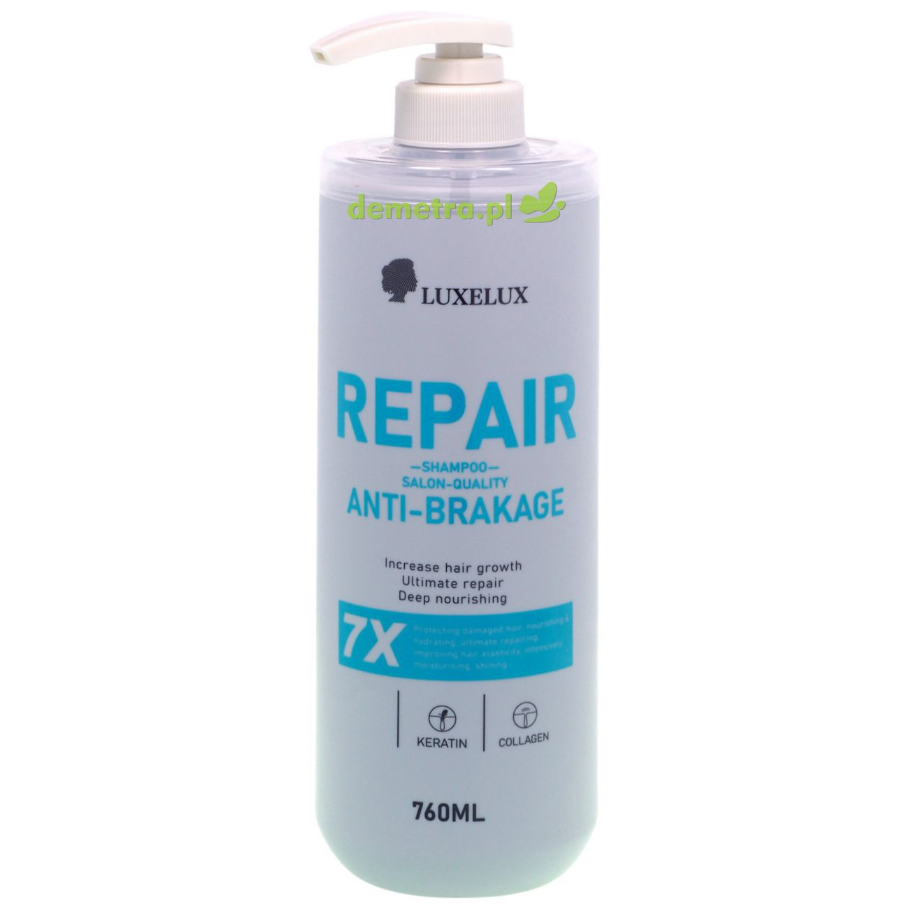 Szampon profesjonalny do włosów zniszczonych 760 ml Luxelux