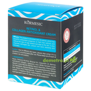 Krem przeciwzmarszczkowy do twarzy 50 g Kormesic Retinol, Kolagen, Kwas Hialuronowy