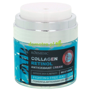 Krem przeciwzmarszczkowy do twarzy 50 g Kormesic Retinol, Kolagen, Kwas Hialuronowy