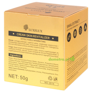 Krem rewitalizujący do twarzy 50 g Luxelux ze śluzem ślimaka
