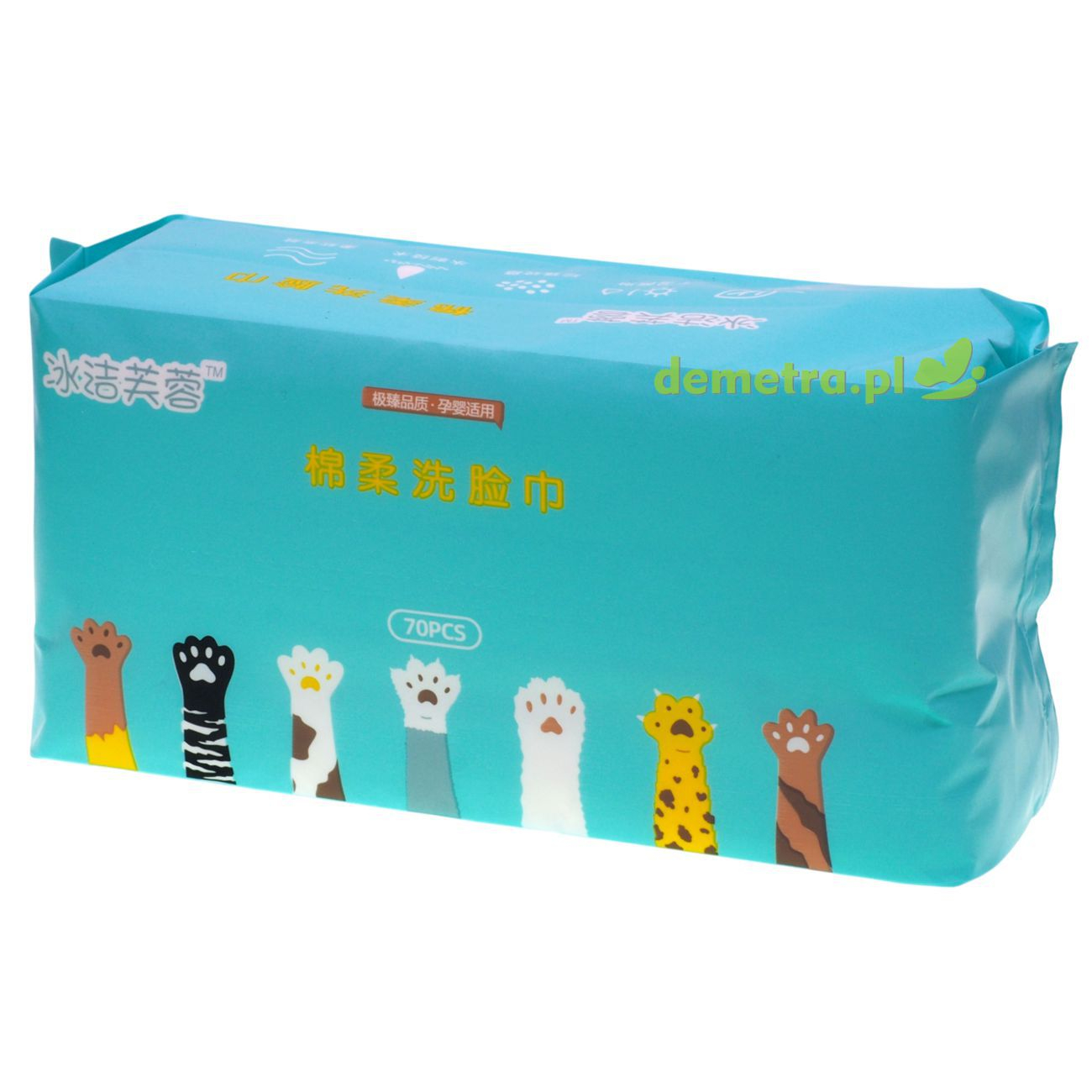 Delikatne ręczniki do twarzy 70 szt. Bingjie Hibiscus