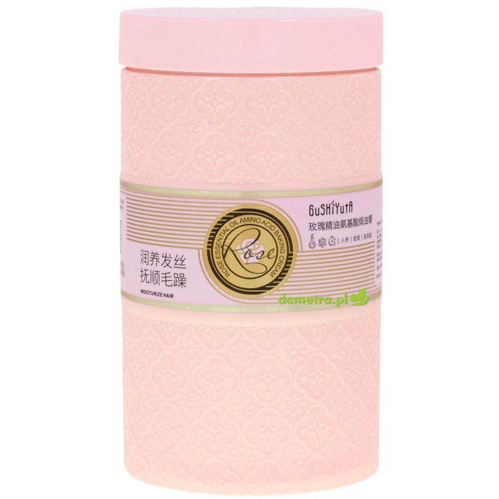 Maska do włosów 800 ml Gushiyuta olejek różany