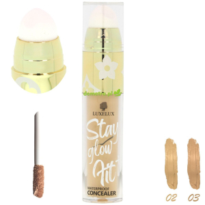 Korektor maskujący 2w1 do twarzy z blenderem 8 ml Luxelux wodoodporny 02