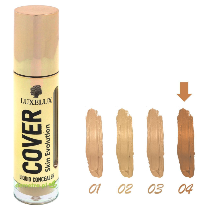 Korektor maskujący do twarzy 7 ml Luxelux wodoodporny 04