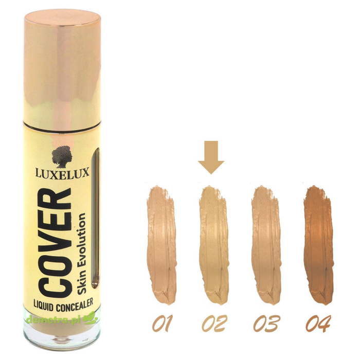 Korektor maskujący do twarzy 7 ml Luxelux wodoodporny 02