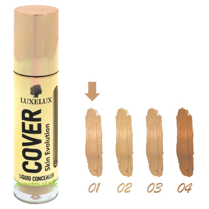 Korektor maskujący do twarzy 7 ml Luxelux wodoodporny 01