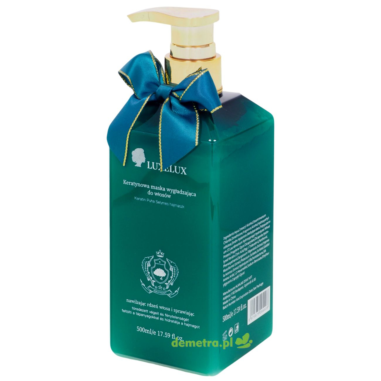 Maska keratynowa, wygładzająca 500 ml Luxelux