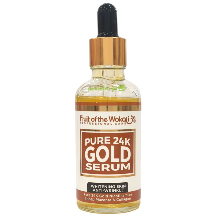 Serum do twarzy 50 ml Wokali 24K Gold - rozjaśniające