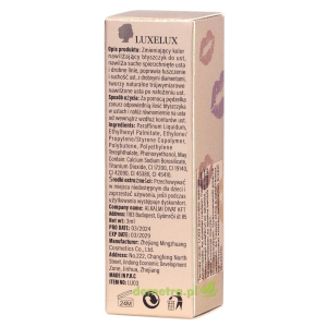 Błyszczyk do ust 3 ml Luxelux nawilżający z drobinkami