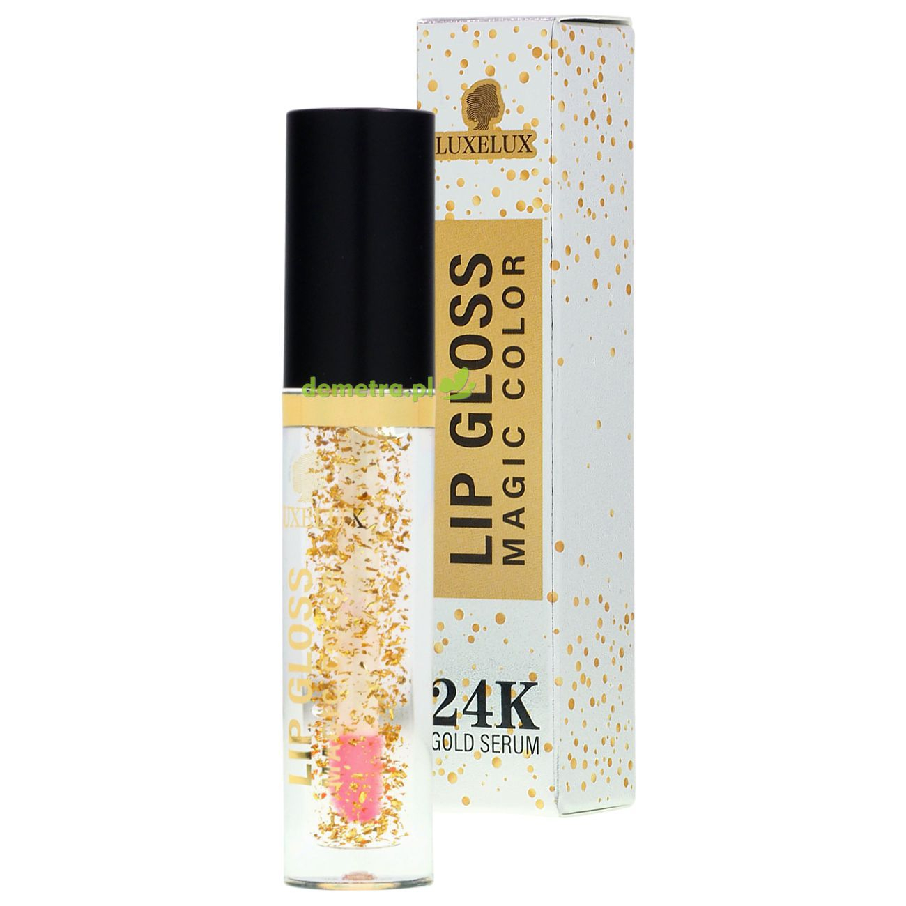 Błyszczyk utleniający do ust 7 ml Luxelux 24K Gold różowy