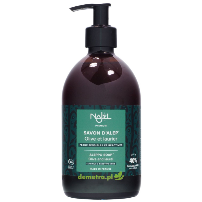 Mydło Aleppo w płynie Najel 500ml 40% oleju laurowego