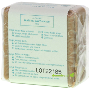 Mydło Aleppo 100g Najel z błotem z Morza Martwego