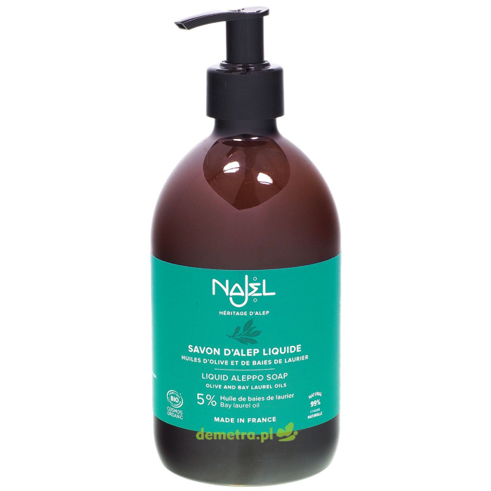 Mydło Aleppo w płynie Najel 500 ml 5% oleju laurowego