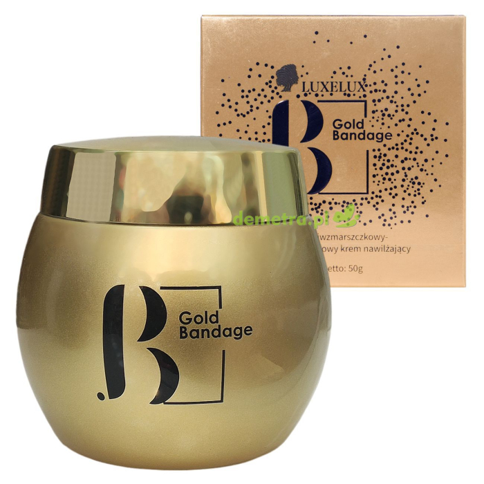 Krem do twarzy 50 ml Luxelux przeciwzmarszczkowy, nawilżający Gold 1