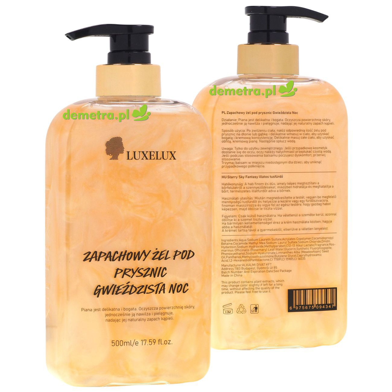 Żel pod prysznic 500 ml Luxelux Gwieździsta Noc