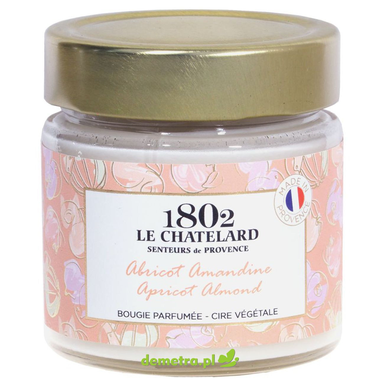 Świeca zapachowa 180g Le Chatelard morela-migdał