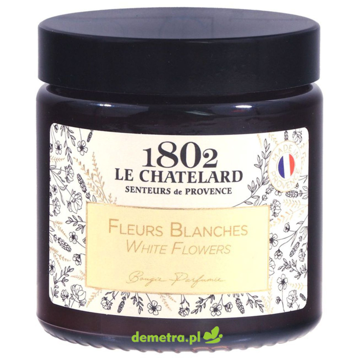 Świeca zapachowa 80g białe kwiaty