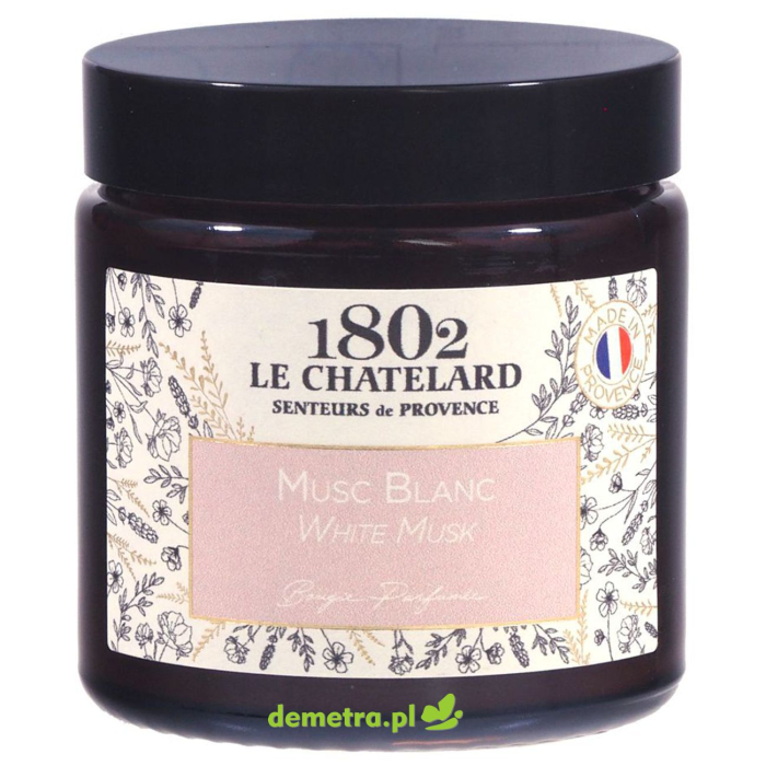 Świeca zapachowa 80g białe piżmo