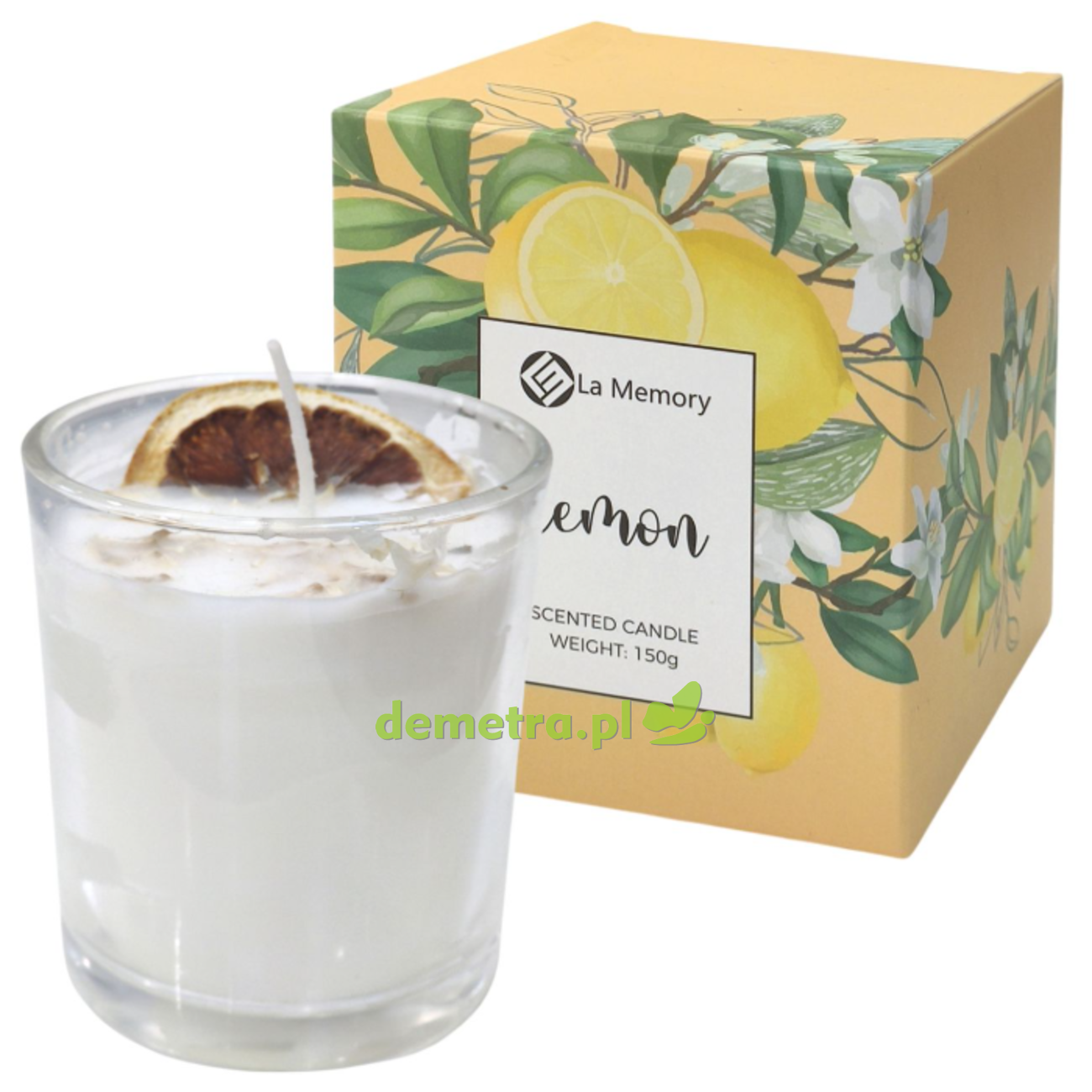 Świeca zapachowa 150 g La Memory - cytryna