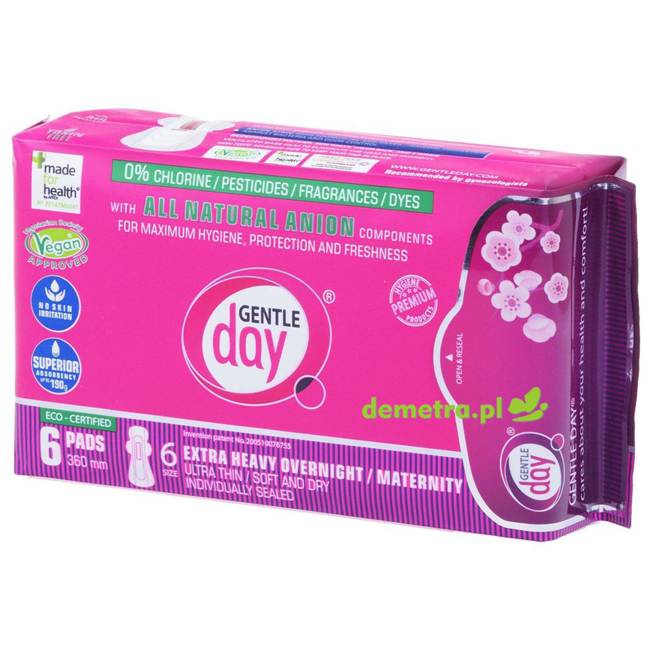 Podpaski Gentle Day poporodowe 6 szt. 360 mm