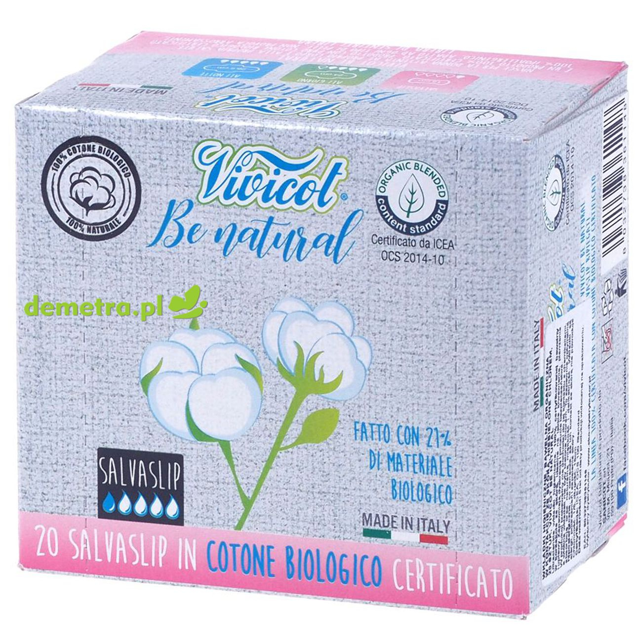 Wkładki higieniczne Vivicot Be Natural 20 szt.