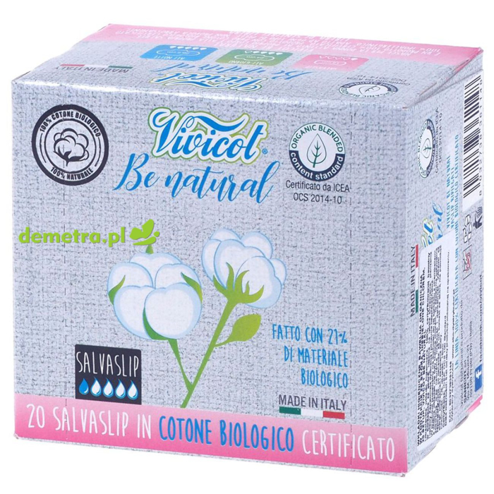 Wkładki higieniczne Vivicot Be Natural 20 szt.