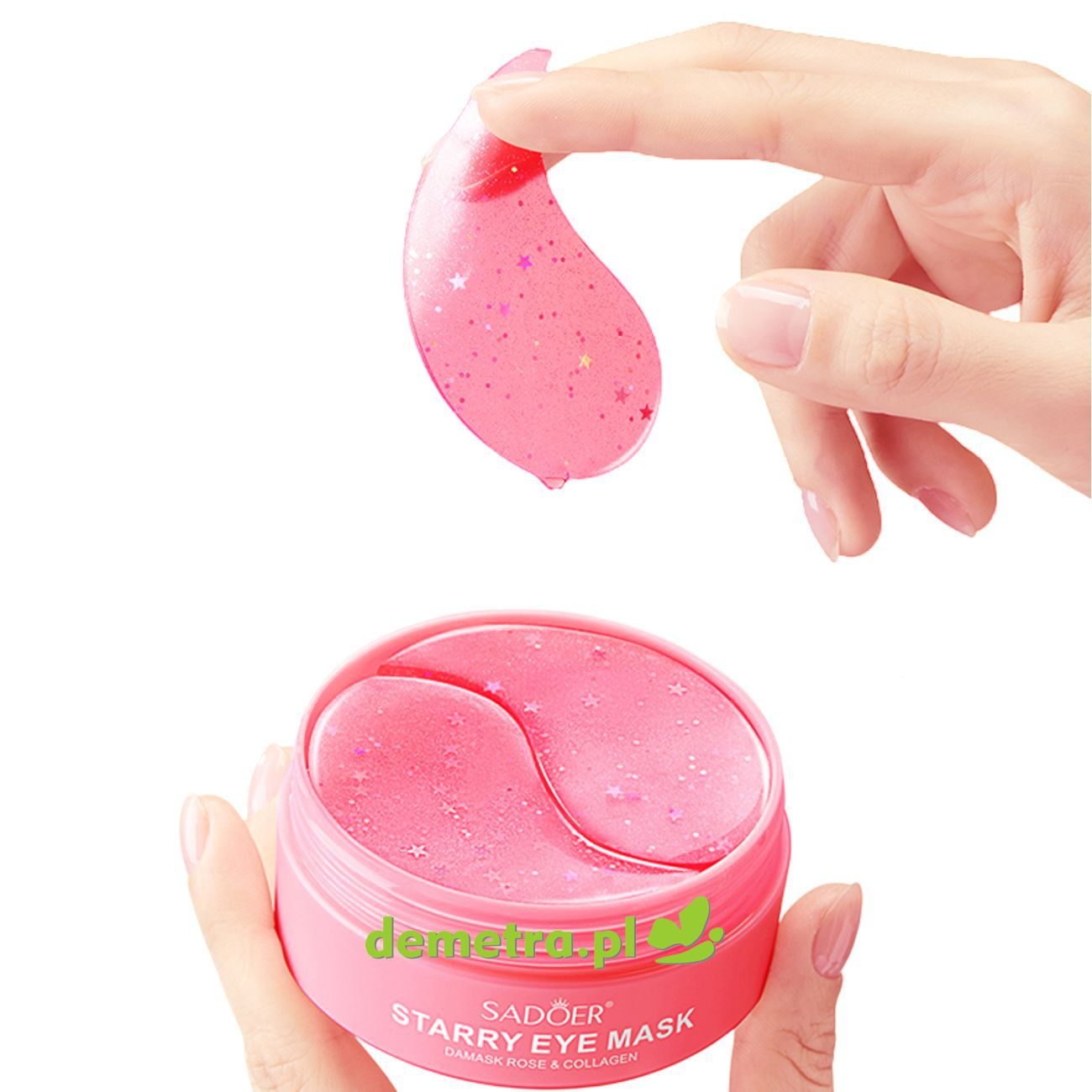 Płatki hydrożelowe pod oczy 60 szt. Sadoer róża