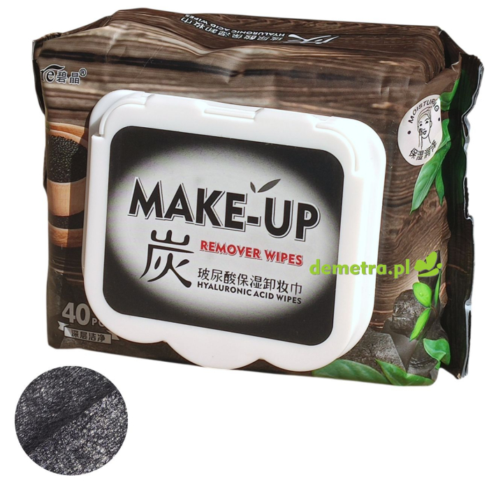 Chusteczki do demakijażu 2w1 40 szt. nawilżane, kwas hialuronowy