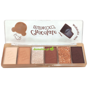 Cienie do powiek Kevin & Coco Chocolate 6 odcieni - brązowe