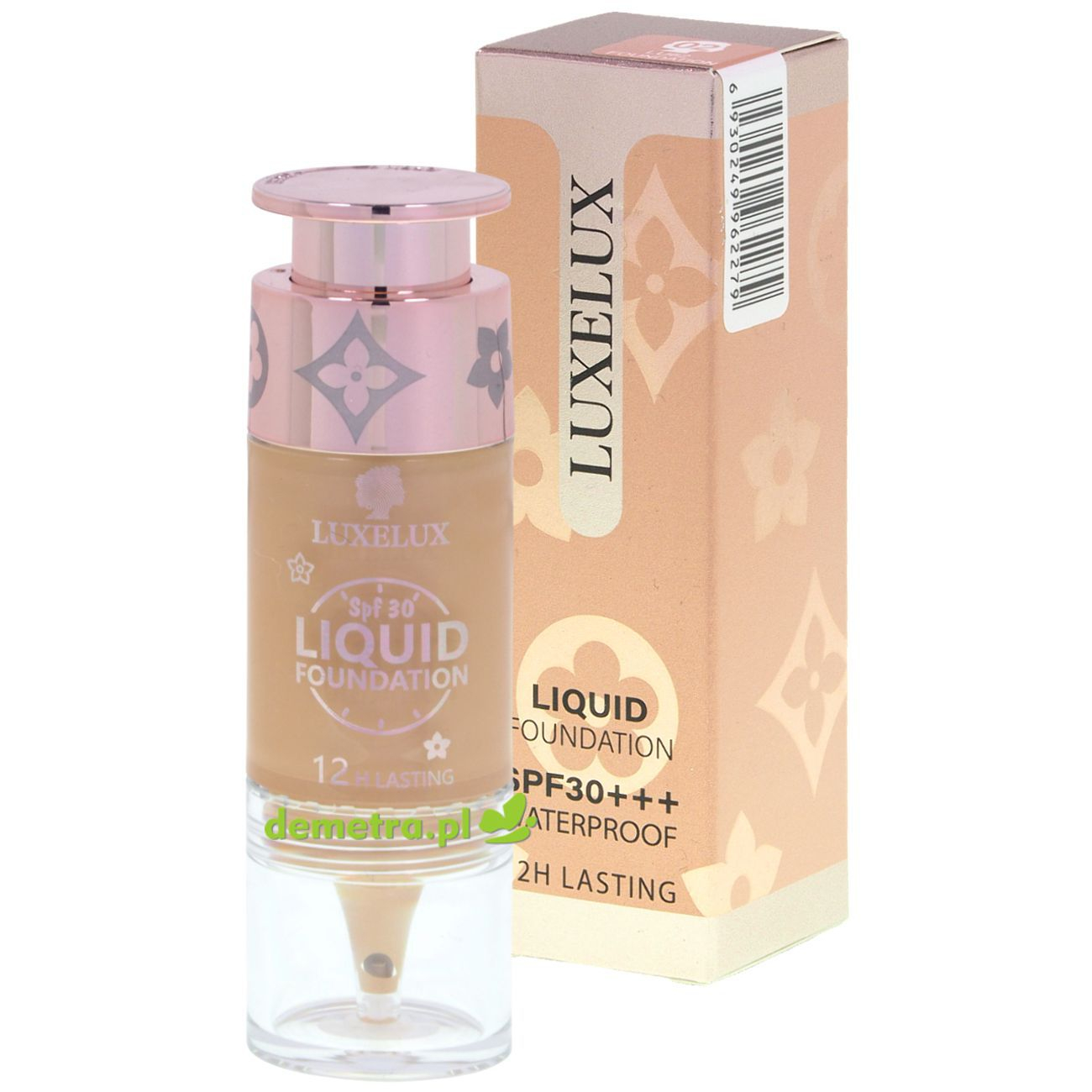 Podkład pod makijaż 7,5 ml Luxelux 03 - wodoodporny, SPF 30