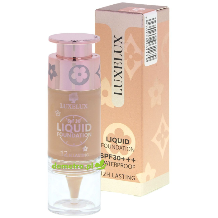 Podkład pod makijaż 7,5 ml Luxelux 02 - wodoodporny, SPF 30