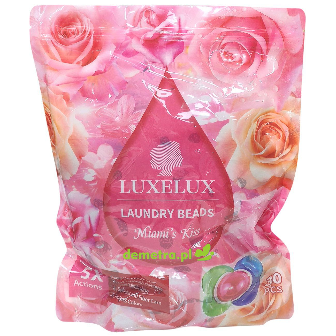 Perfumowane kapsułki do prania 5w1 Luxelux Miami's Kiss 30 szt.
